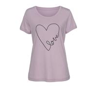 Shorty VIVANCE DREAMS Gr. 36/38, lila (lila, anthrazit, gemustert) Damen Homewear-Sets (27480911-36) lila, anthrazit, gemustert