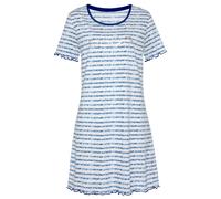 VIVANCE DREAMS Damen Sleepshirt blau gestreift Gr.32/34