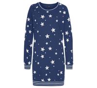 VIVANCE DREAMS Damen Sleepshirt dunkelblau-gemustert Gr.36/38