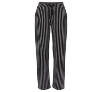 Pyjamahose VIVANCE DREAMS, Damen, Gr. 44/46, N-Gr, schwarz-weiß (schwarz, weiß gestreift), Single Jersey, Obermaterial: 100% Baumwolle, lang, Hosen Pyjamahose, mit Schwarz-Weiß-Druck (94262216-44) sch