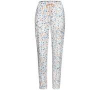 Pyjamahose VIVANCE DREAMS, Damen, Gr. 40/42, N-Gr, orange (weiß, orange, gepunktet), Single Jersey, Obermaterial: 100% Baumwolle, gepunktet, modisch, Basic schmal lang, Hosen, mit schönem Alloverdruck