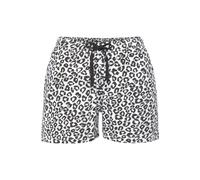 Pyjamashorts VIVANCE DREAMS, Damen, Gr. 36/38, N-Gr, schwarz-weiß (schwarz, weiß gemustert), Single Jersey, Obermaterial: 100% Baumwolle, modisch, Basic kurz, Hosen, mit Schwarz-Weiß-Druck (72350901-3