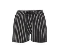 Pyjamashorts VIVANCE DREAMS, Damen, Gr. 44/46, N-Gr, schwarz-weiß (schwarz, weiß), Single Jersey, Obermaterial: 100% Baumwolle, modisch, Basic kurz, Hosen, mit Schwarz-Weiß-Druck (58345259-44) schwarz