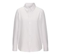 Hemdbluse VIVANCE, Damen, Gr. 46, creme, rose gestreift, Web, Obermaterial: 52% Viskose, 48% Polyester, gestreift, figurumspielend hüftlang, Rundhals, 1-Knopf-Manschette, Blusen Hemdbluse, mit Streife