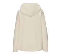 Hoodie VIVANCE, Damen, Gr. 44/46, beige (creme), Obermaterial: 100% Polyester, unifarben, casual, bequem hüftlang, Langarm abgesteppt, Sweatshirts, mit Reißverschluss (37270206-44) creme