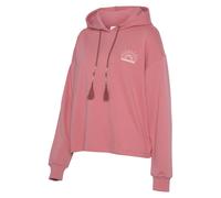 Hoodie VIVANCE "-Kapuzensweatshirt" Gr. 48/50, rot (rosenholz) Damen Sweatshirts (78343517-48) rosenholz