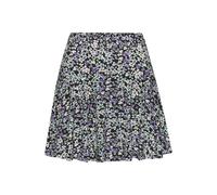 Hosenrock VIVANCE, Damen, Gr. 36, lila, türkis, creme bedruckt, Jersey, Obermaterial: 95% Viskose, 5% Elasthan, bedruckt, geblümt, modisch, figurumspielend kurz, Röcke, mit Blümchenprint, Skort, Rock 