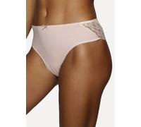 Jazz-Pants Slips VIVANCE Gr. 44/46, bunt (rosé, beere, mahagoni), Damen, Single Jersey, Obermaterial: 95% Baumwolle, 5% Elasthan. Spitze: 90% Polyamid, 10% Elasthan, unifarben, Unterhosen, aus elastis