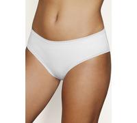 Jazz-Pants Slips VIVANCE, Damen, Gr. 32/34, schwarz-weiß (schwarz, weiß, grau), Single Jersey, Obermaterial: 95% Baumwolle, 5% Elasthan. Spitze: 80% Polyamid, 20% Elasthan, unifarben, körpernah, Unter