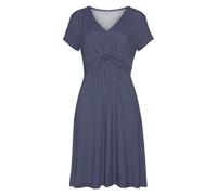 Jerseykleid VIVANCE Gr. 36, N-Gr, blau (blau, marine, gemustert) Damen Kleider (32148725-36) blau, marine, gemustert