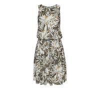 Jerseykleid VIVANCE Gr. 44, N-Gr, grün (grün, creme bedruckt) Damen Kleider Strandkleider mit Blätterdruck, kurzes Sommerkleid, Strandkleid Bestseller (34929235-44)