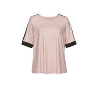 VIVANCE Kurzarmshirt Damen mauve-schwarz Gr.36/38