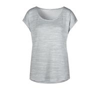 Kurzarmshirt VIVANCE "mit Streifendesign", Damen, Gr. 48/50, grün (mint), Jersey, Obermaterial: 55% Polyester, 42% Viskose, 3% Elasthan, gestreift, bequem, Rundhals, angeschnitten, Shirts, aus sommerl