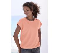 VIVANCE Kurzarmshirt Damen peach, blau Gr.36/38