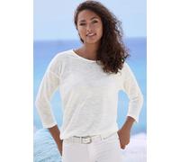 VIVANCE Langarmshirt Damen royalblau, weiß Gr.48/50