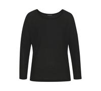 Langarmshirt VIVANCE "aus Strukturstrick", Damen, Gr. 48/50, schwarz, Strick, Obermaterial: 70% Polyester (REPREVE), 30% Viskose, unifarben, Basic, bequem, Rundhals, Shirts Langarmshirt, aus bügelfrei