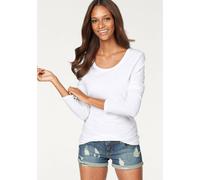 Langarmshirt VIVANCE Gr. 44/46, schwarz-weiß (schwarz, weiß) Damen Shirts (861657-44) schwarz, weiß