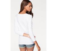 VIVANCE Damen Langarmshirts (2 Stück) aus Baumwoll-Stretch weiß, Größe 36/38, 3668487 Weiß S