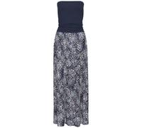 Maxikleid VIVANCE, Damen, Gr. 40, N-Gr, blau (blau bedruckt), Jersey, Obermaterial: 95% Viskose, 5% Elasthan, unifarben, bedruckt, modisch, figurbetont bodenlang, ohne Ärmel, Kleider, mit schmalem Obe