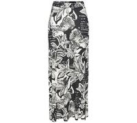 Maxirock VIVANCE, Damen, Gr. 46, schwarz (schwarz, creme bedruckt), Jersey, Obermaterial: 100% Viskose, bedruckt, modisch, figurumspielend lang, Röcke, mit Alloverprint, Sommerrock, casual (89770148-4