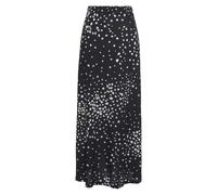 Maxirock VIVANCE, Damen, Gr. 34, schwarz-weiß (schwarz, weiß, bedruckt), Jersey, Obermaterial: 100% Viskose, gepunktet, figurumspielend lang, Röcke Maxirock, mit Punkteprint und elastischem Bund, somm