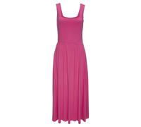 Midikleid VIVANCE, Damen, Gr. 44, N-Gr, beere, Jersey, Obermaterial: 95% Viskose, 5% Elasthan, unifarben, figurumspielend ca. Mitte Wade, eckiger Ausschnitt, Kleider Midikleid (81609452-44) beere