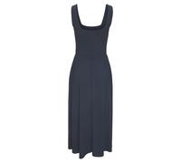 Midikleid VIVANCE "mit Taschen aus weicher Viskose-Stretch-Qualität", Damen, Gr. 40, N-Gr, nachtblau, Jersey, Obermaterial: 95% Viskose, 5% Elasthan, unifarben, figurumspielend ca. Mitte Wade, eckiger