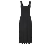 Midikleid VIVANCE, Damen, Gr. 34, N-Gr, schwarz, Jersey, Obermaterial: 95% Viskose, 5% Elasthan, unifarben, figurumspielend ca. Mitte Wade, eckiger Ausschnitt, Kleider Midikleid (39341505-34) schwarz