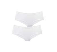 Panty VIVANCE, Damen, Gr. 36/38, 2 Stk., 2x weiß, Trikot, Obermaterial: 82% Baumwolle, 11% Polyamid, 7% Elasthan, Unterhosen Panty, aus weicher Baumwollqualität (47487731-36) 2x weiß