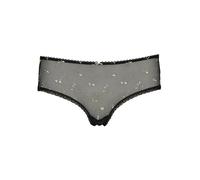 Panty VIVANCE "Thea", Damen, Gr. 36/38, schwarz (schwarz, geblümt), Mesh, Obermaterial: 83% Polyamid, 12% Elasthan, 5% Polyester, Unterhosen Panty, mit Blumen aus feiner Stickereispitze, sexy Dessous