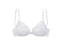 Push-up-BH VIVANCE, Damen, Gr. 70, Cup A, weiß (reinweiß), Microtouch, Obermaterial: 90% Polyamid, 10% Elasthan, BHs Push-up-BH, mit 3 Trägern (Wechselträger) zum Austauschen, sexy Dessous, Sommer (76