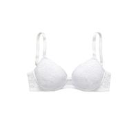 Push-up-BH VIVANCE "Julia", Damen, Gr. 70, Cup C, weiß, Spitze, Obermaterial: 67% Polyamid, 22% Polyester, 11% Elasthan, BHs Push-up-BH, mit Bügel aus zarter Spitze in blumiger Optik, sexy Dessous (66