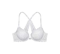 Push-up-BH VIVANCE, Damen, Gr. 70, Cup C, weiß, Spitze, Obermaterial: 78% Polyamid, 22% Elasthan, feminin, BHs, mit feiner Spitze und praktischem Vorderverschluss (72630348-70) weiß