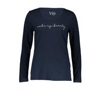 Vivance Pyjama-Oberteil in Dunkelblau - Größe 40/42 | Damen Loungewear