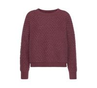 VIVANCE Rundhalspullover Damen aubergine Gr.44/46