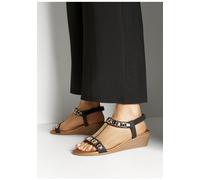 Sandalette VIVANCE Gr. 39, schwarz Damen Schuhe Riemchensandale Sandalette Sandaletten Sandale, Sommerschuh mit Keilabsatz und elastischen Riemchen (52561852-39)