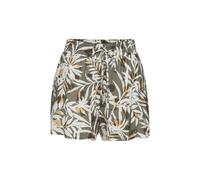 Shorts VIVANCE, Damen, Gr. 36, N-Gr, grün (grün, creme bedruckt), Jersey, Obermaterial: 100% Viskose, bedruckt, figurumspielend kurz, Hosen Shorts, mit Alloverdruck aus Viskosejersey, kurze Hose mit T