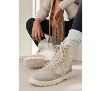 Stiefelette VIVANCE "Stiefel, Boots", Damen, Gr. 44, beige, Obermaterial: 100% Lederimitat. Decksohle: 100% Textilmaterial. Futter: 100% Textilmaterial. Laufsohle: 100% Synthetik, unifarben, Basic, Sc