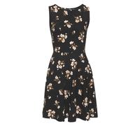 VIVANCE Strandkleid Damen schwarz-koralle bedruckt Gr.34