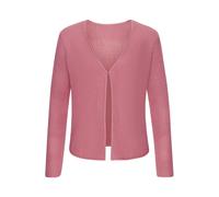 Strickjacke VIVANCE, Damen, Gr. 32/34, lila (beere), Strick, Obermaterial: 100% Polyacryl, unifarben, modisch, figurumspielend, tiefer V-Ausschnitt, Langarm, Strickjacken, mit Haken-Verschluss (218167