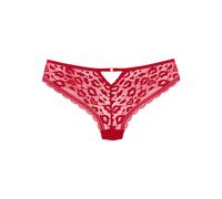 String VIVANCE, Damen, Gr. 48/50, rot, Spitze, Obermaterial: 88% Polyamid, 12% Elasthan, figurbetont, Unterhosen String, aus dezent transparenter Spitze in Leo-Optik (44951506-48) rot