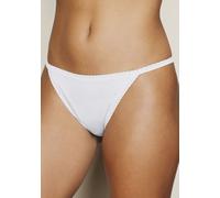 String VIVANCE, Damen, Gr. 40/42, schwarz-weiß (schwarz, weiß, grau), Single Jersey, Obermaterial: 95% Baumwolle, 5% Elasthan. Spitze: 80% Polyamid, 20% Elasthan, unifarben, körpernah, Unterhosen, mit