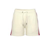 Sweatshorts VIVANCE, Damen, Gr. 32/34, N-Gr, beige (creme, rot), Sweatware, Obermaterial: 60% Baumwolle, 40% Polyester, unifarben mit Farbeinsätzen, modisch, lässig geschnitten kurz, Hosen, mit Kontra