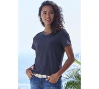 VIVANCE T-Shirt Damen blau, creme Gr.32/34