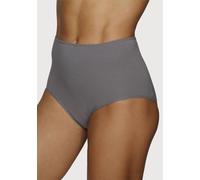Taillenslip VIVANCE, Damen, Gr. 44/46, bunt (braun, weiß, grau, puder, schwarz, rosa), Single Jersey, Obermaterial: 95% Baumwolle, 5% Elasthan, unifarben, bequem, Unterhosen Taillenslip, in frischen u