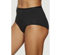 Taillenslip VIVANCE, Damen, Gr. 36/38, schwarz, Single Jersey, Obermaterial: 95% Baumwolle, 5% Elasthan, unifarben, bequem, Unterhosen Taillenslip, aus elastischer Baumwoll-Qualität (55349023-36) schw