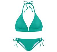 Triangel-Bikini VIVANCE, Damen, Gr. 38, Cup A/B, grün, Recycling-Polyamid, unifarben, Bikini-Sets Triangel-Bikini, mit trendigem V-Ausschnitt (21140732-38) grün