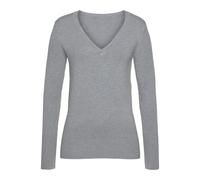 V-Ausschnitt-Pullover VIVANCE Gr. 40/42, grau (grau, meliert) Damen Pullover Bestseller (68484052-40) grau, meliert