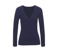 VIVANCE V-Ausschnitt-Pullover Damen marine Gr.40/42