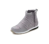 Winterstiefelette LASCANA Gr. 42, grau Damen Schuhe Schlupfstiefeletten in modischer Stepp-Optik, Ankle Stiefeletten, Outdoor Boots, Sneaker (37634914-42)